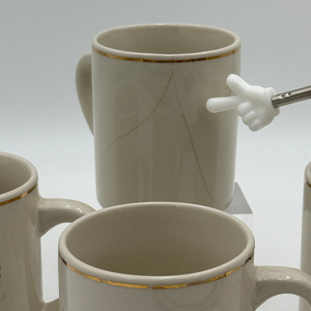 Vintage Chessie System Railroad Cat Mugs Set of 4 Purr-fect Transportation - Picture 6 of 8